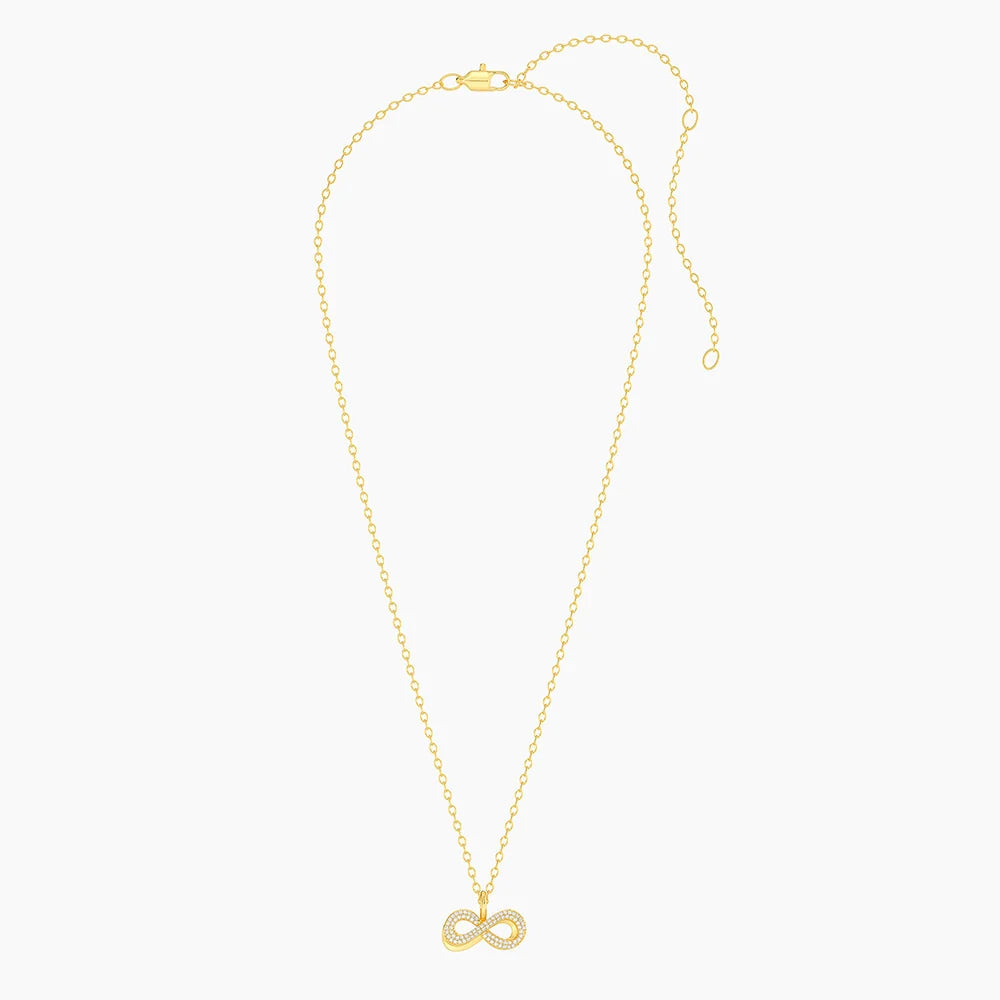 Infinite Trust Pendant Necklace in gold by Ella Stein