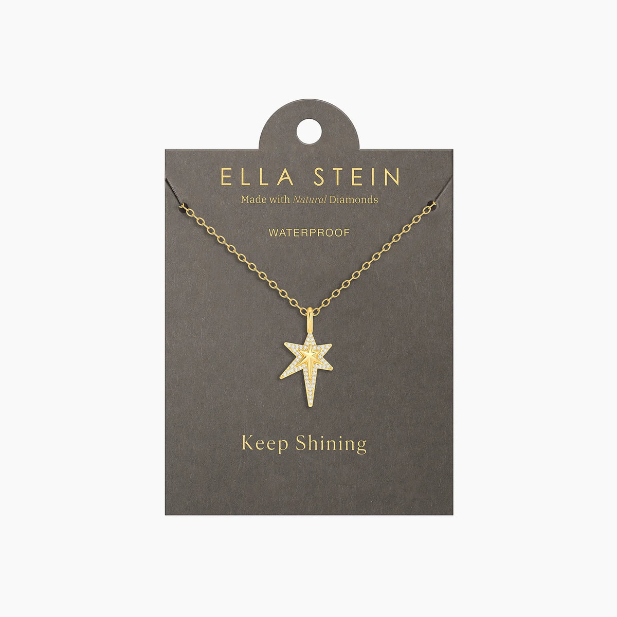 Way Finder Pendant Necklace in gold by Ella Stein