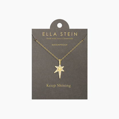 Way Finder Pendant Necklace in gold by Ella Stein