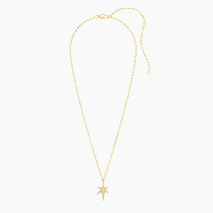 Way Finder Pendant Necklace in gold by Ella Stein