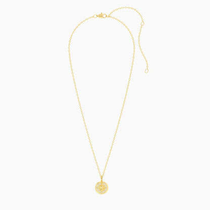 Quiet Faith Pendant Necklace in gold by Ella Stein