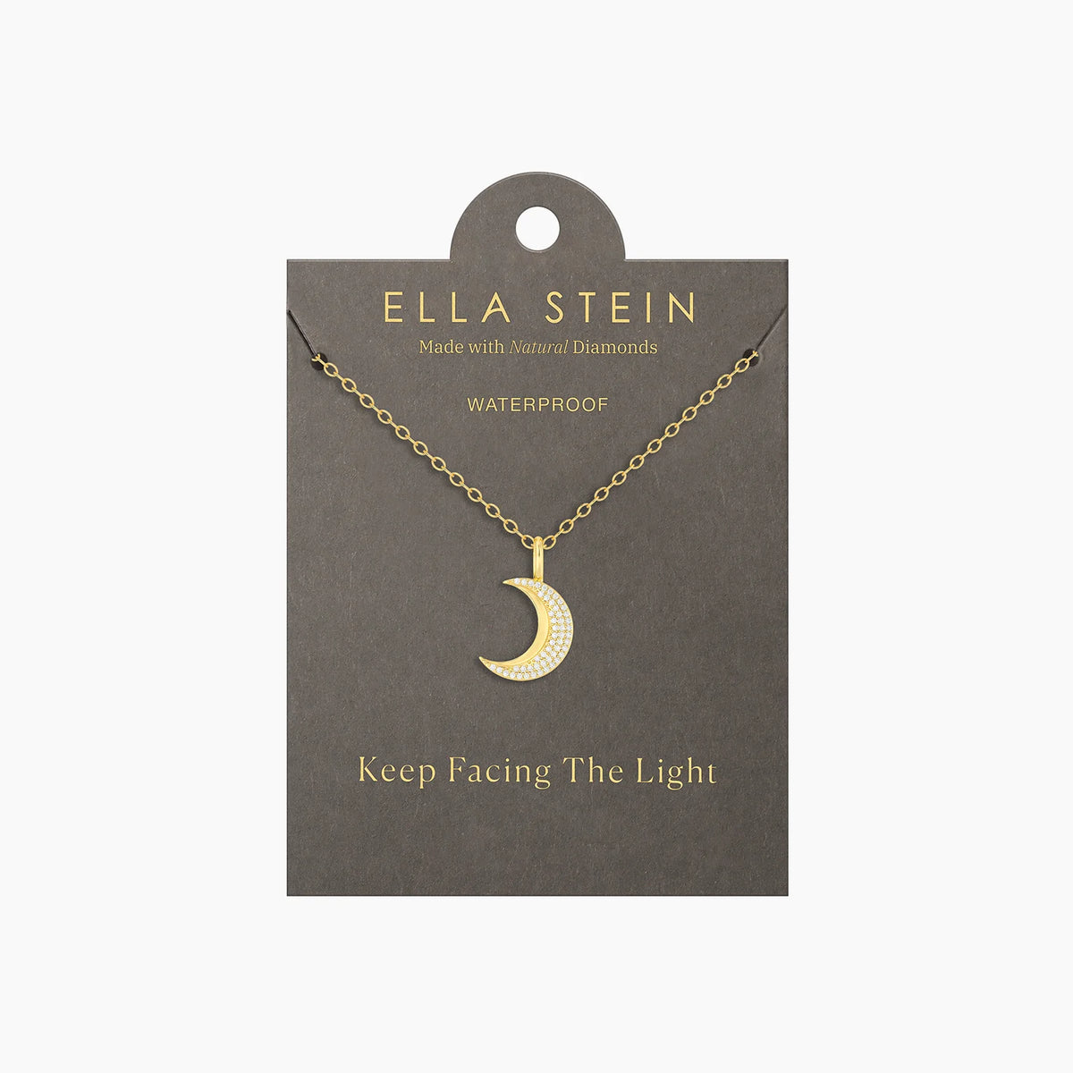 Moon Keeper Pendant Necklace in gold by Ella Stein