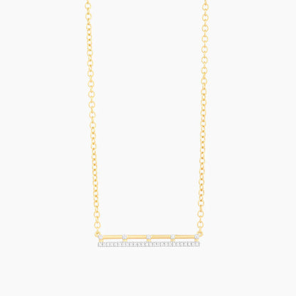 Hold The Bar High Pendant Necklace in gold by Ella Stein