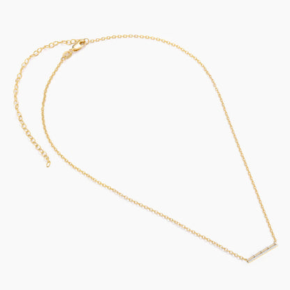 Hold The Bar High Pendant Necklace in gold by Ella Stein