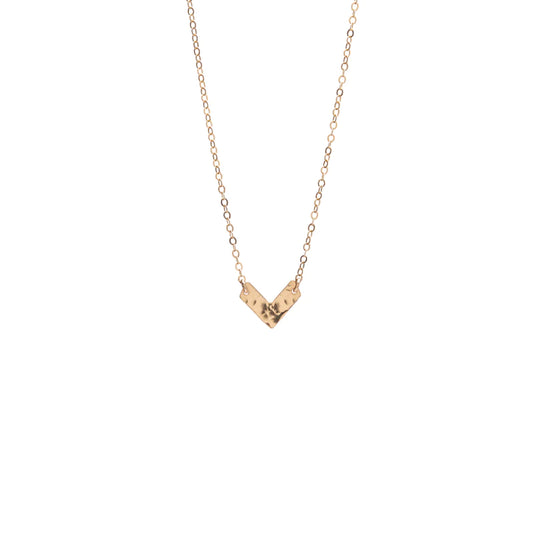 Chevron Necklace in gold by Kenda Kist