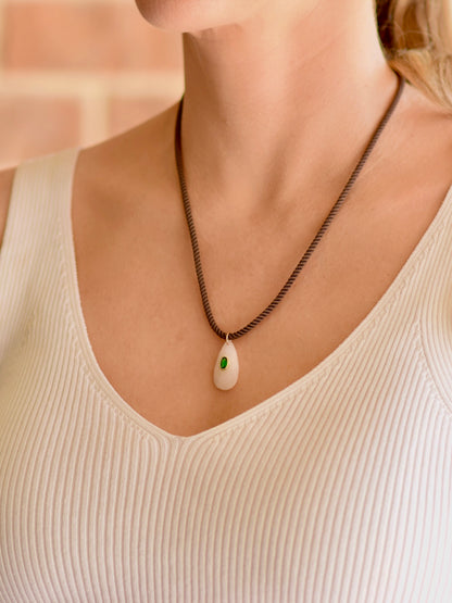 Cord Necklace in brown by Farrah B