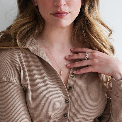 Pump It Up Pendant Necklace in gold by Ella Stein