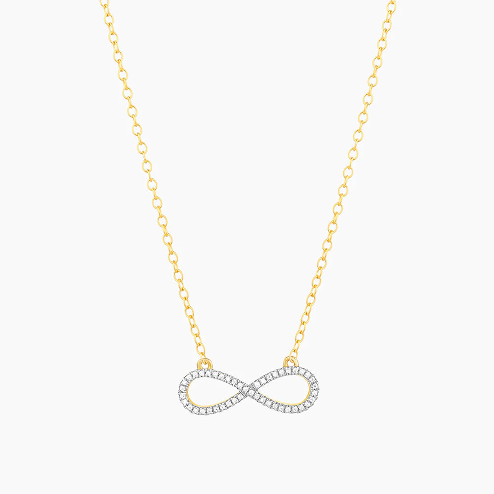 Live Limitless Pendant Necklace in gold by Ella Stein