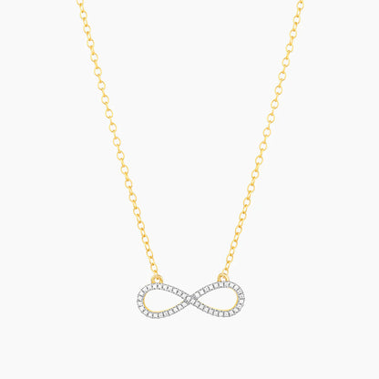Live Limitless Pendant Necklace in gold by Ella Stein