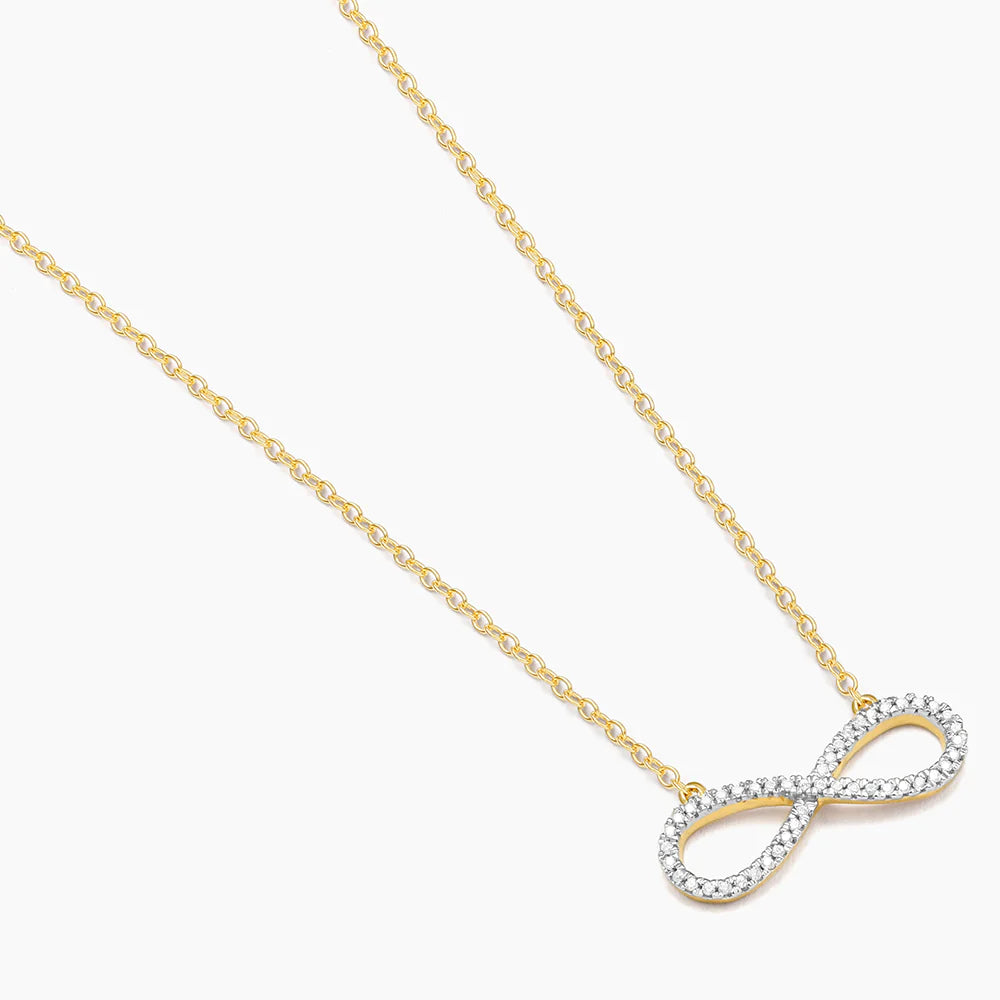 Live Limitless Pendant Necklace in gold by Ella Stein