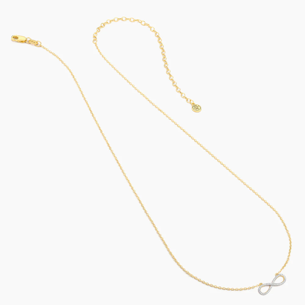 Live Limitless Pendant Necklace in gold by Ella Stein