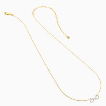 Live Limitless Pendant Necklace in gold by Ella Stein