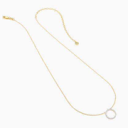 Standing O Pendant Necklace in gold by Ella Stein