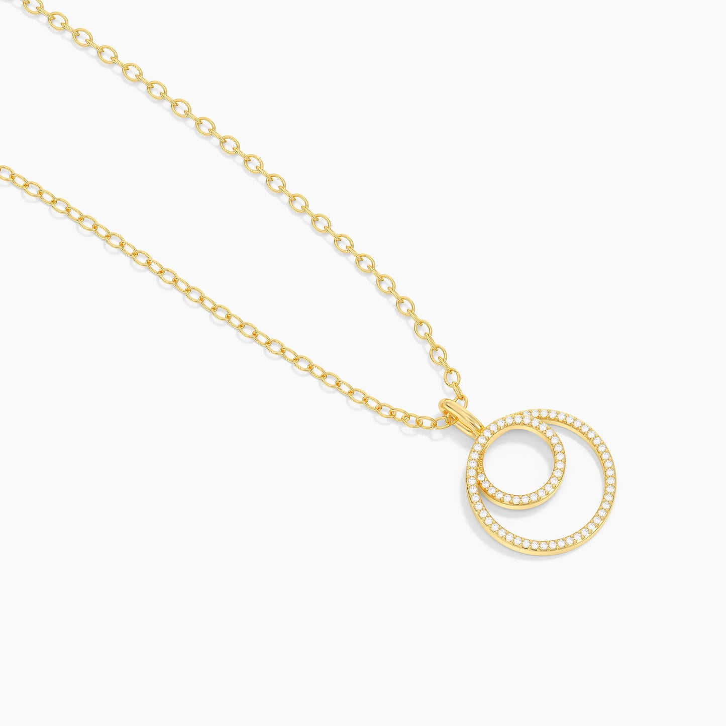 Inner Circle Pendant Necklace in gold by Ella Stein