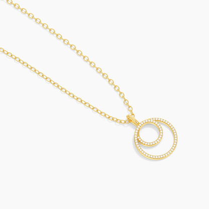 Inner Circle Pendant Necklace in gold by Ella Stein