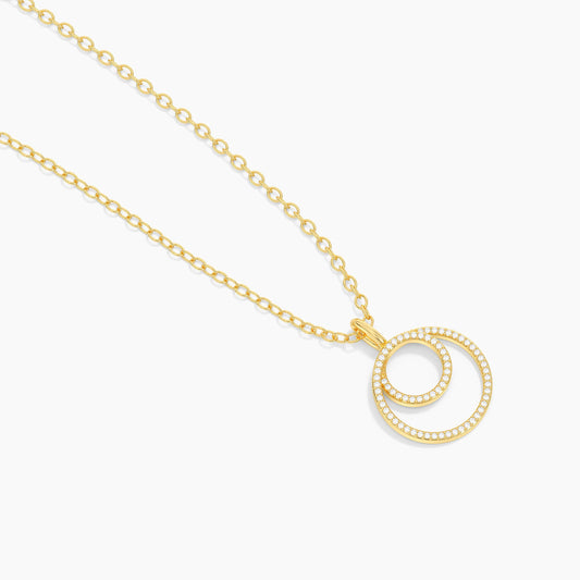 Inner Circle Pendant Necklace in gold by Ella Stein