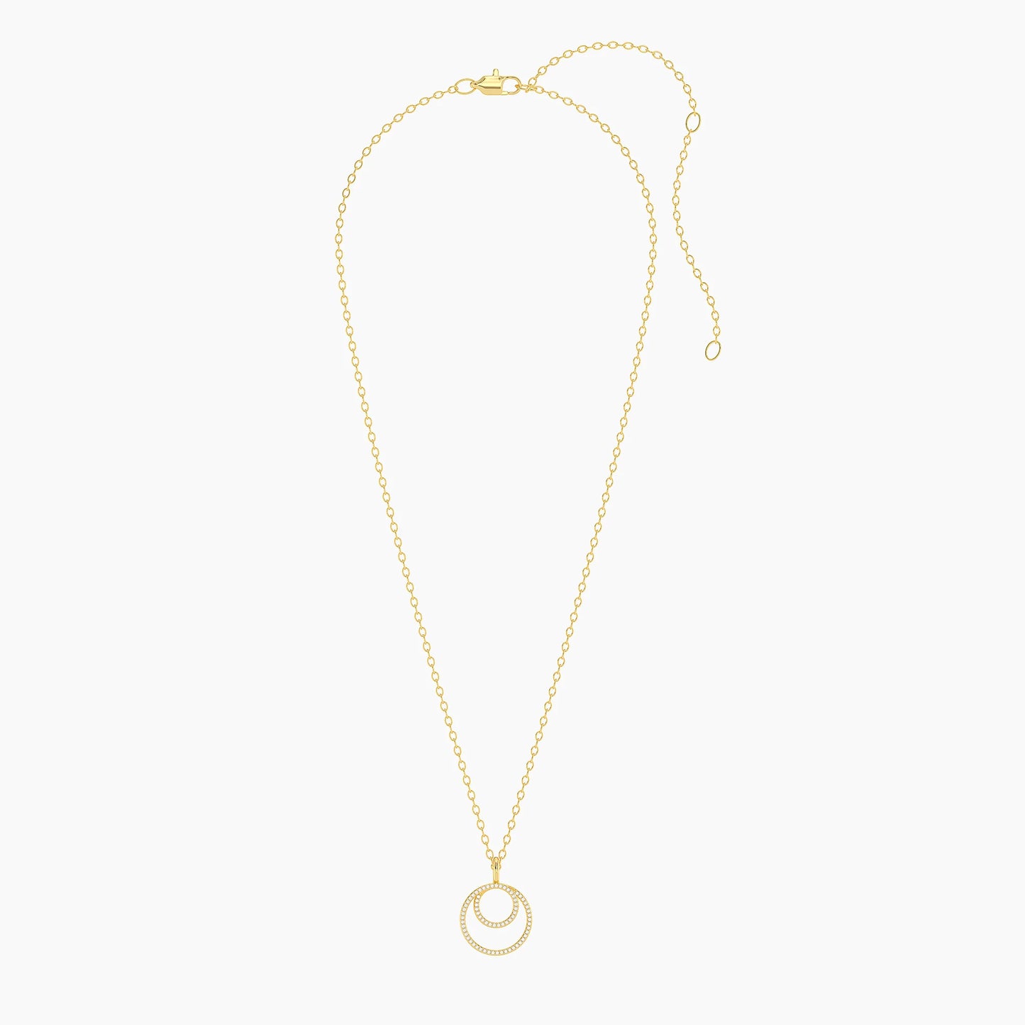 Inner Circle Pendant Necklace in gold by Ella Stein