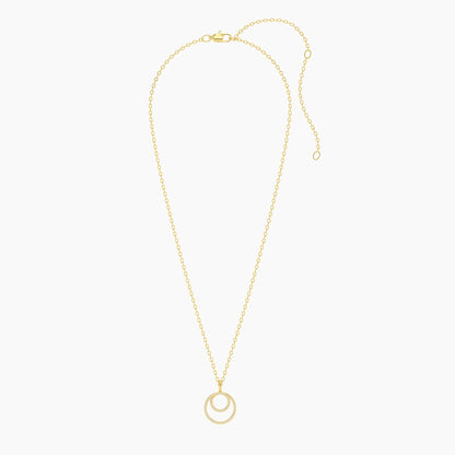 Inner Circle Pendant Necklace in gold by Ella Stein