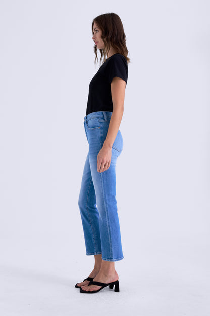 Lennon High Rise Crop Boot in hidden gem by Pistola