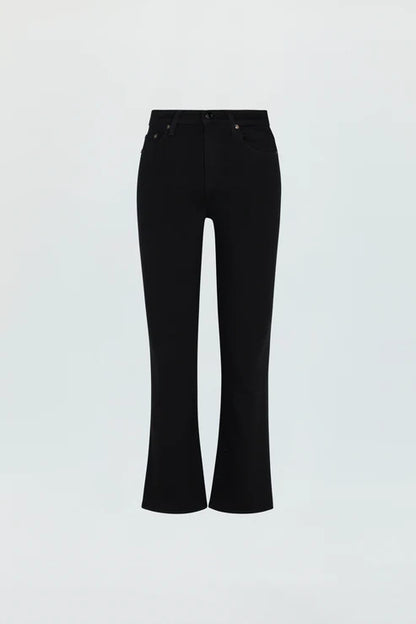 Lennon High Rise Crop Boot in noir by Pistola