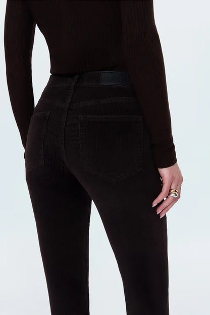 Kinsley Mid Rise Ultra Flare in mocha by Pistola