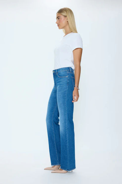 Evie High Rise Slim Boot in eternity by Pistola