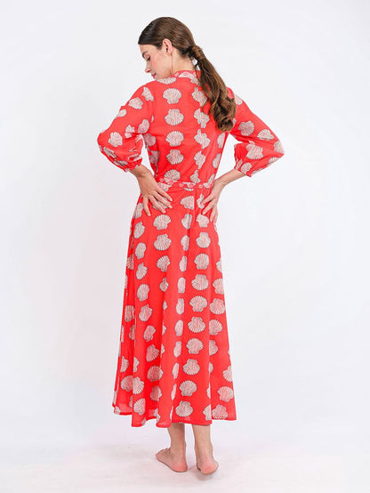 Marigold Dress in red shells by Nimo