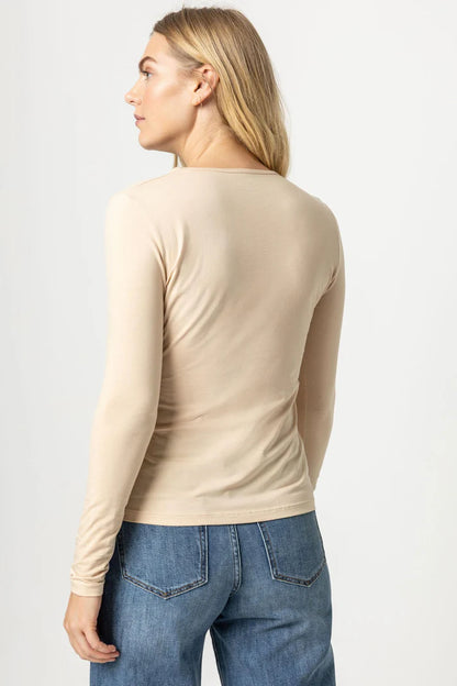 Long Sleeve Crew in nude by Lilla P
