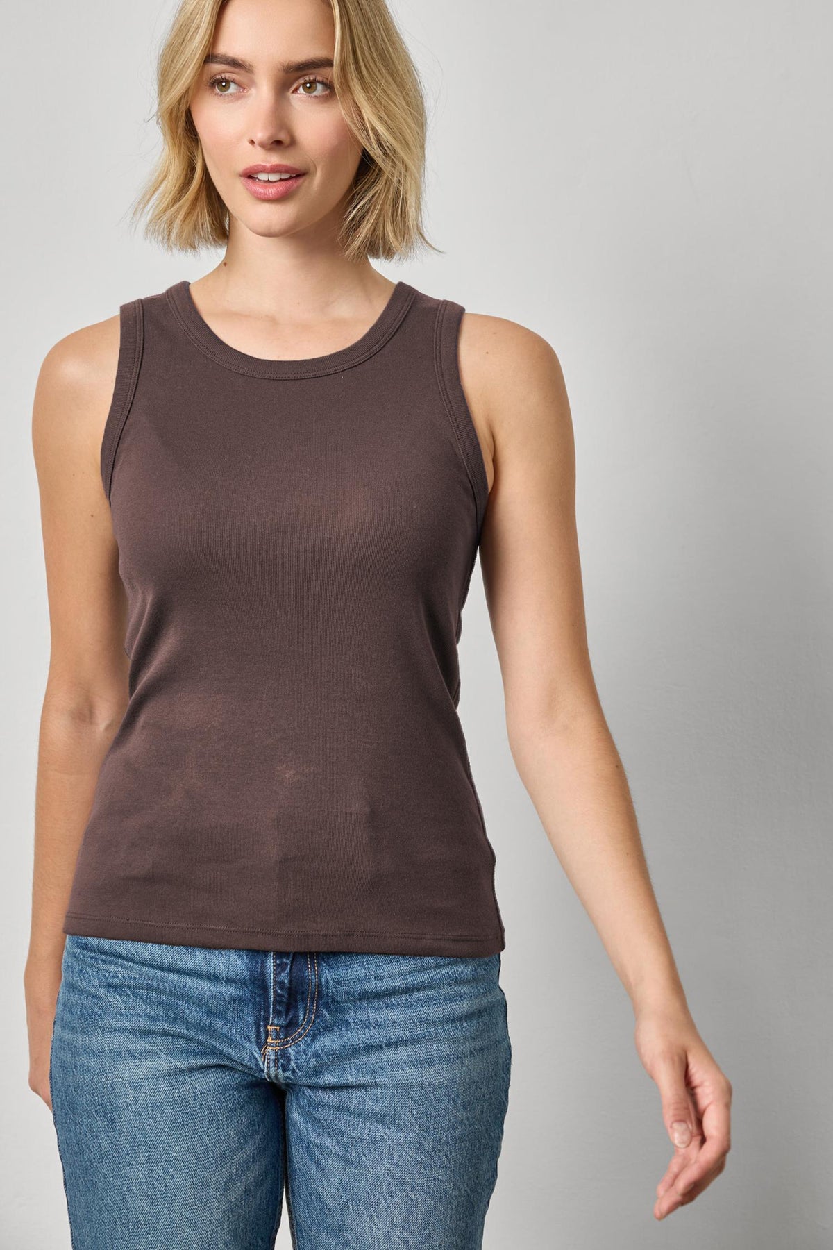 Jewel Tank in espresso by Lilla P
