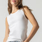 Jewel Tank in white by Lilla P