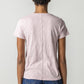 V-Neck Short Sleeve Back Seam Tee in iced lilac by Lilla P