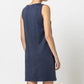 Seamed Tank Dress in navy by Lilla P