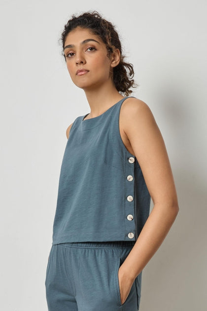 Side Button Tank in dusk by Lilla P
