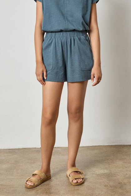 Pull On Pocket Short in dusk by Lilla P