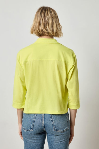 Easy Button Down Tee in keylime by Lilla P