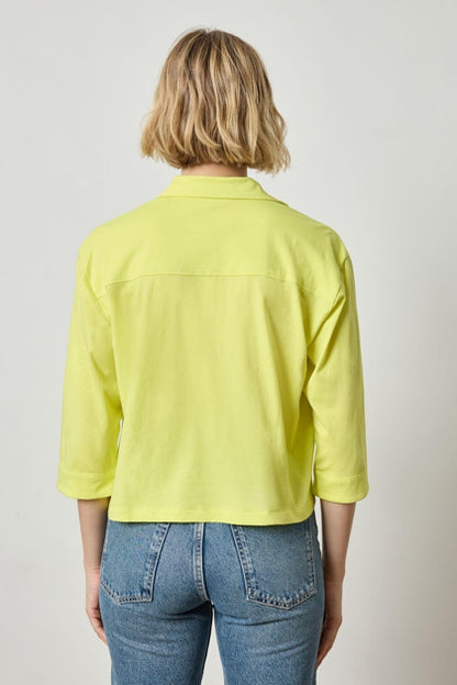 Easy Button Down Tee in keylime by Lilla P