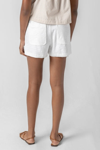 Faux Fly Short in white by Lilla P