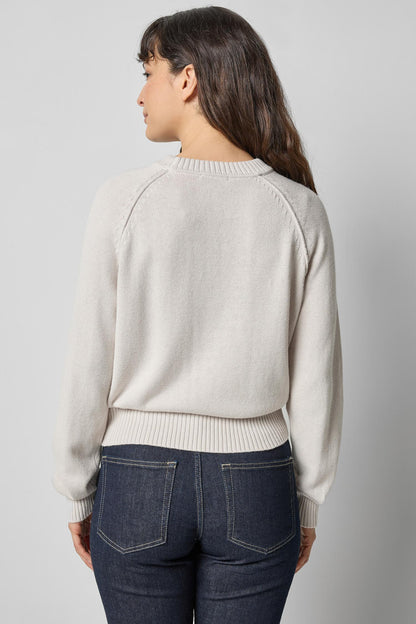 Raglan Sleeve Pullover Sweater in mist by Lilla P