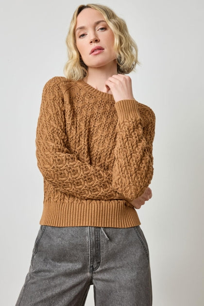 Easy Sleeve Raglan Sweater in cork by Lilla P