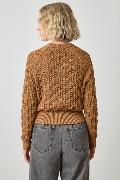 Easy Sleeve Raglan Sweater in cork by Lilla P