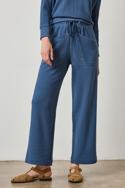 Patch Pocket Straight Leg Pant in ink by Lilla P