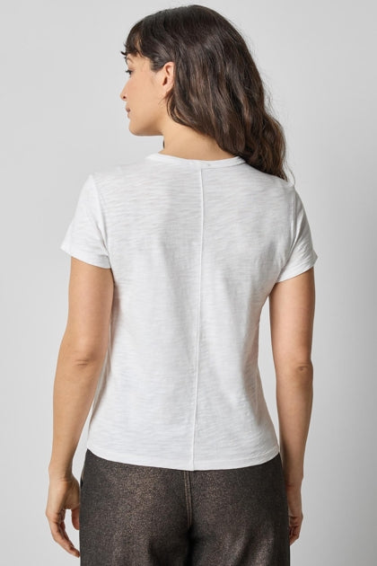 Short Sleeve Graphic Tee in white by Lilla P