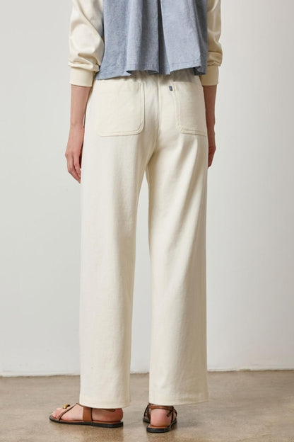 Drawcord Wide Leg Pant in magnolia by Lilla P