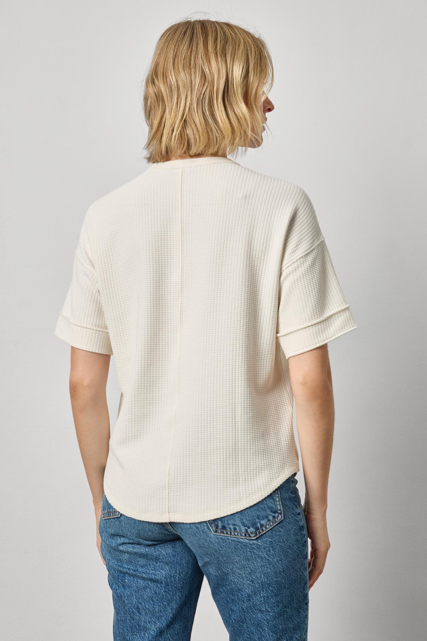 Drop Shoulder Sweatshirt in ecru by Lilla P