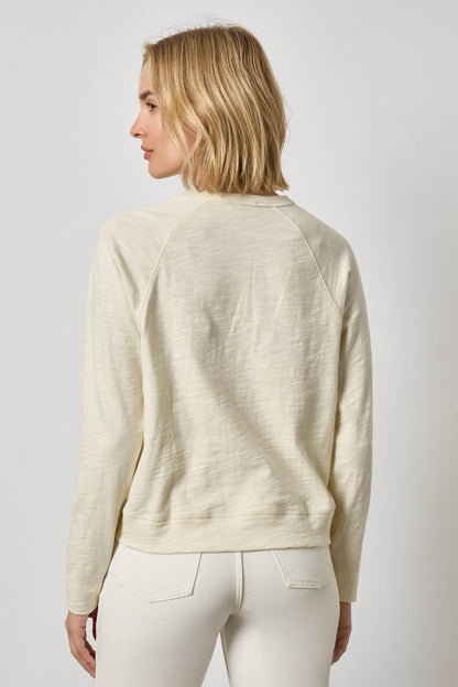 Vintage Sweatshirt Tee in oyster by Lilla P