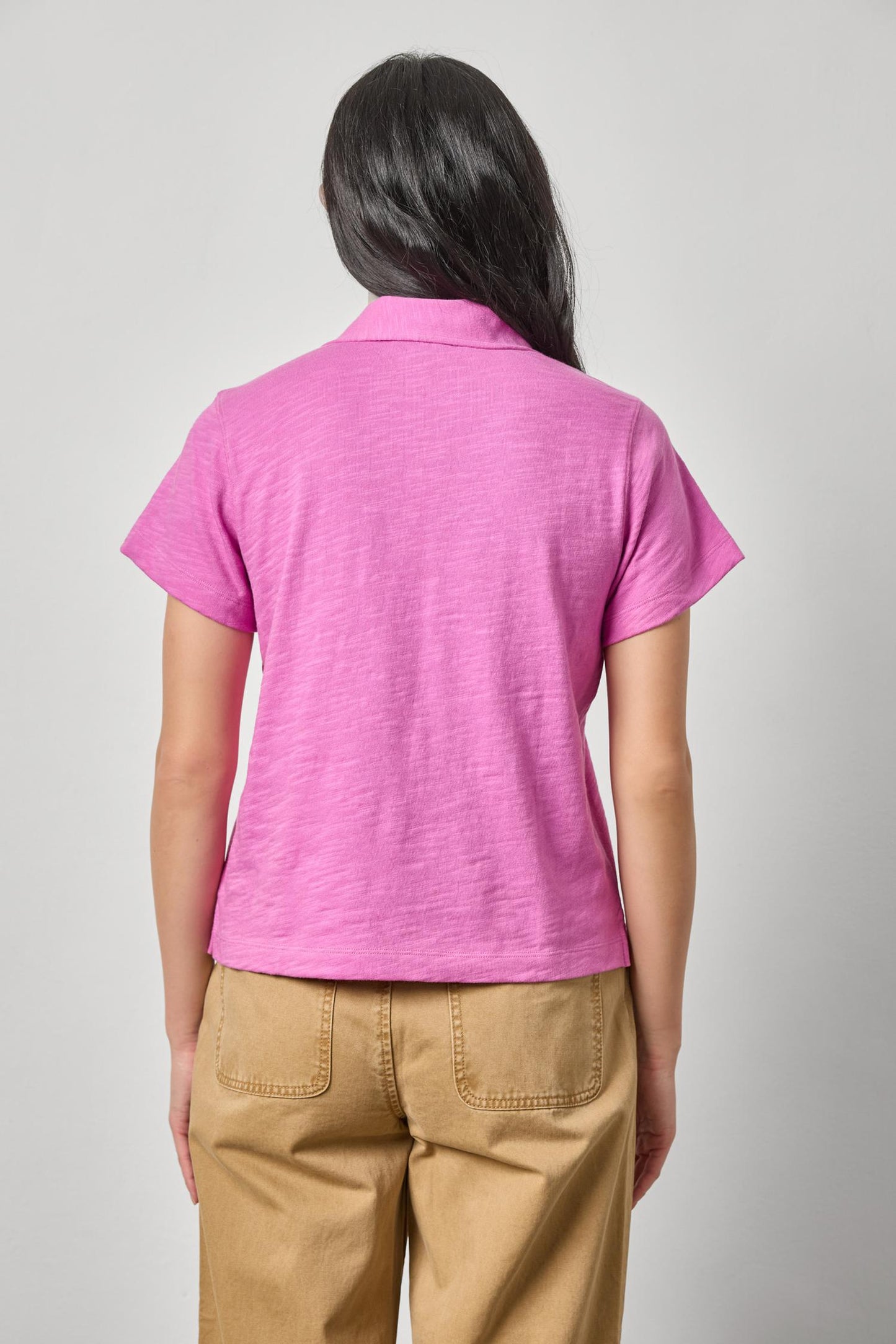 Vintage Short Sleeve Polo in crocus by Lilla P