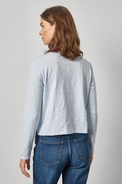 Long Sleeve Cropped Boyfriend in glass by Lilla P