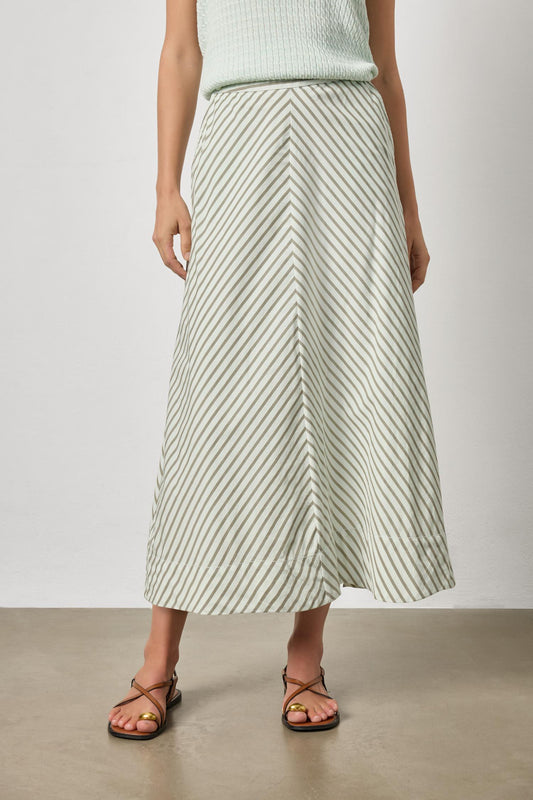 Stripe Maxi Skirt in pool stripe by Lilla P