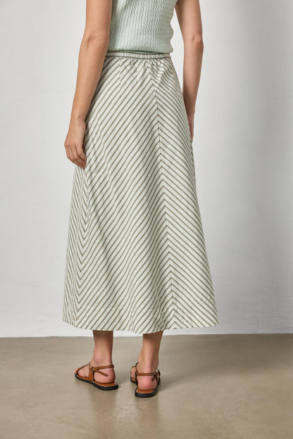 Stripe Maxi Skirt in pool stripe by Lilla P