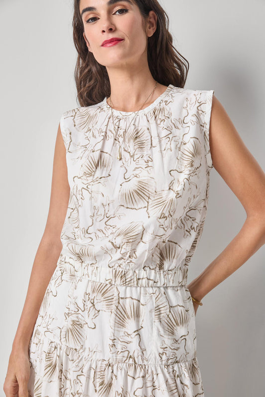 Poplin Shell in fern print by Lilla P